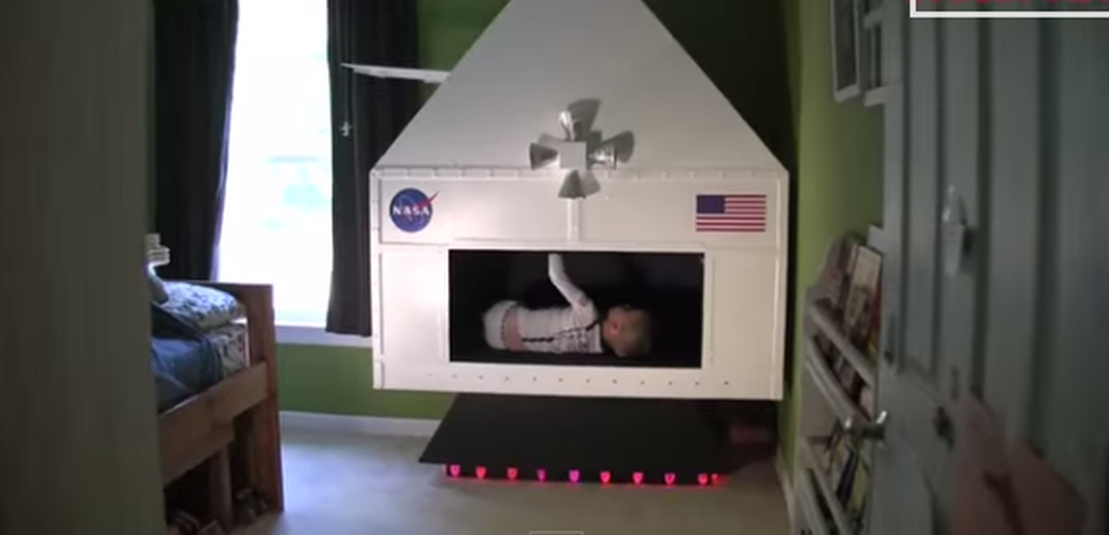 Universe&amp;#039;s best dad builds seriously tricked-out NASA spaceship for his son