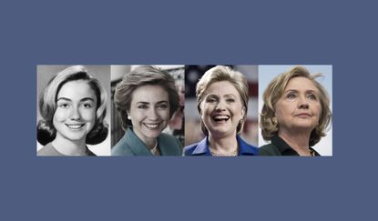Hillary Clinton through the years.