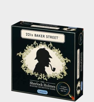 221B Baker Street box on a plain background