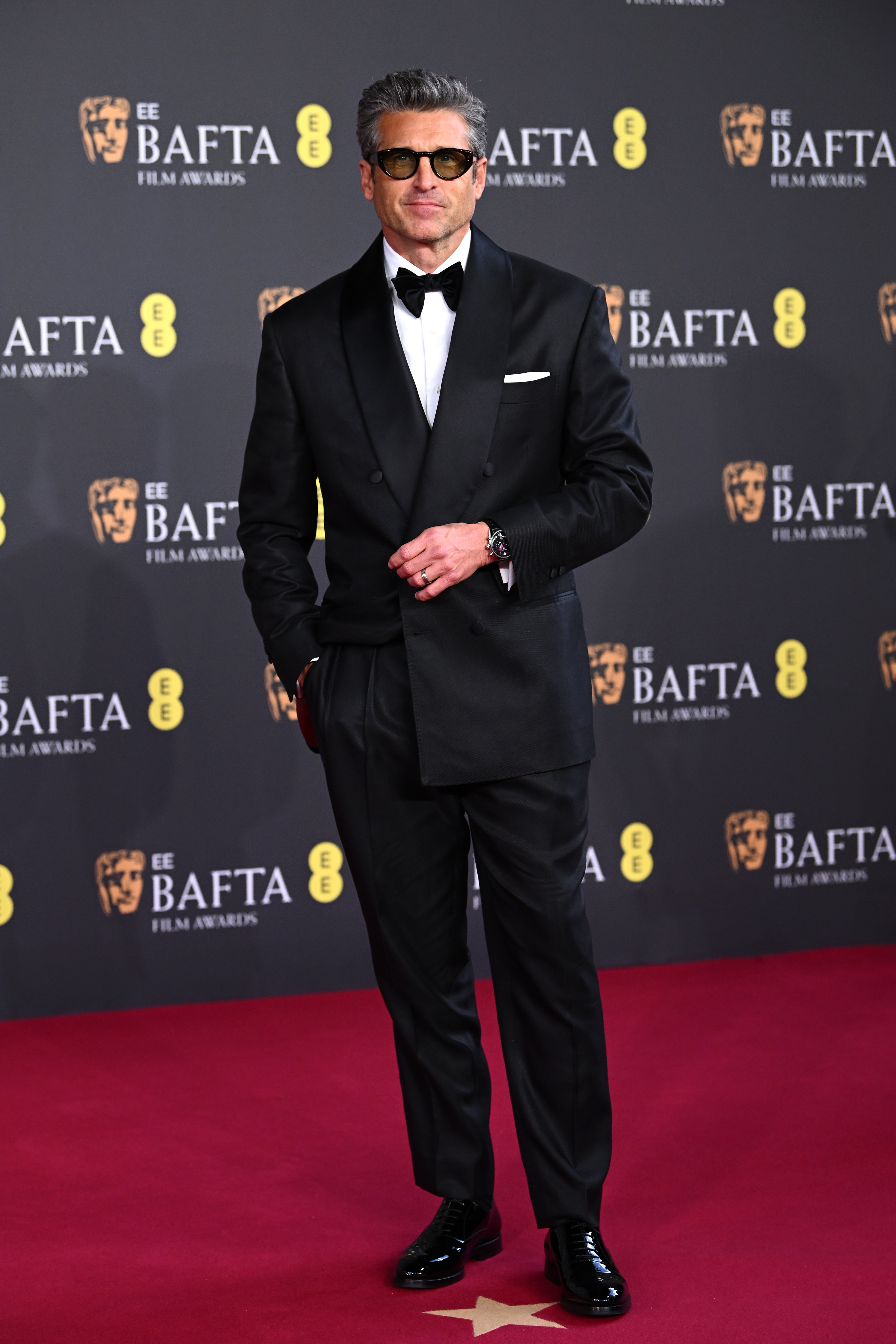 Patrick Dempsey attends the EE BAFTA Film Awards 2026 at The Royal Festival Hall