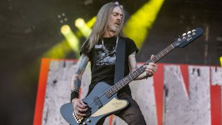 Rex Brown from the band Pantera performs on stage during day 3 of Tons Of Rock 2023 at on June 23, 2023 in Oslo,