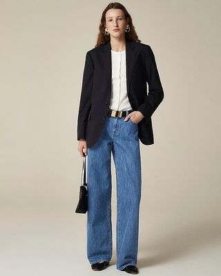 Lower-Rise Wide-Leg Jean