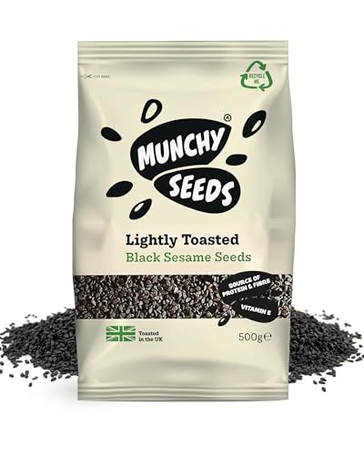 Munchy Seeds Lightly Toasted Black Sesame Seeds 500g