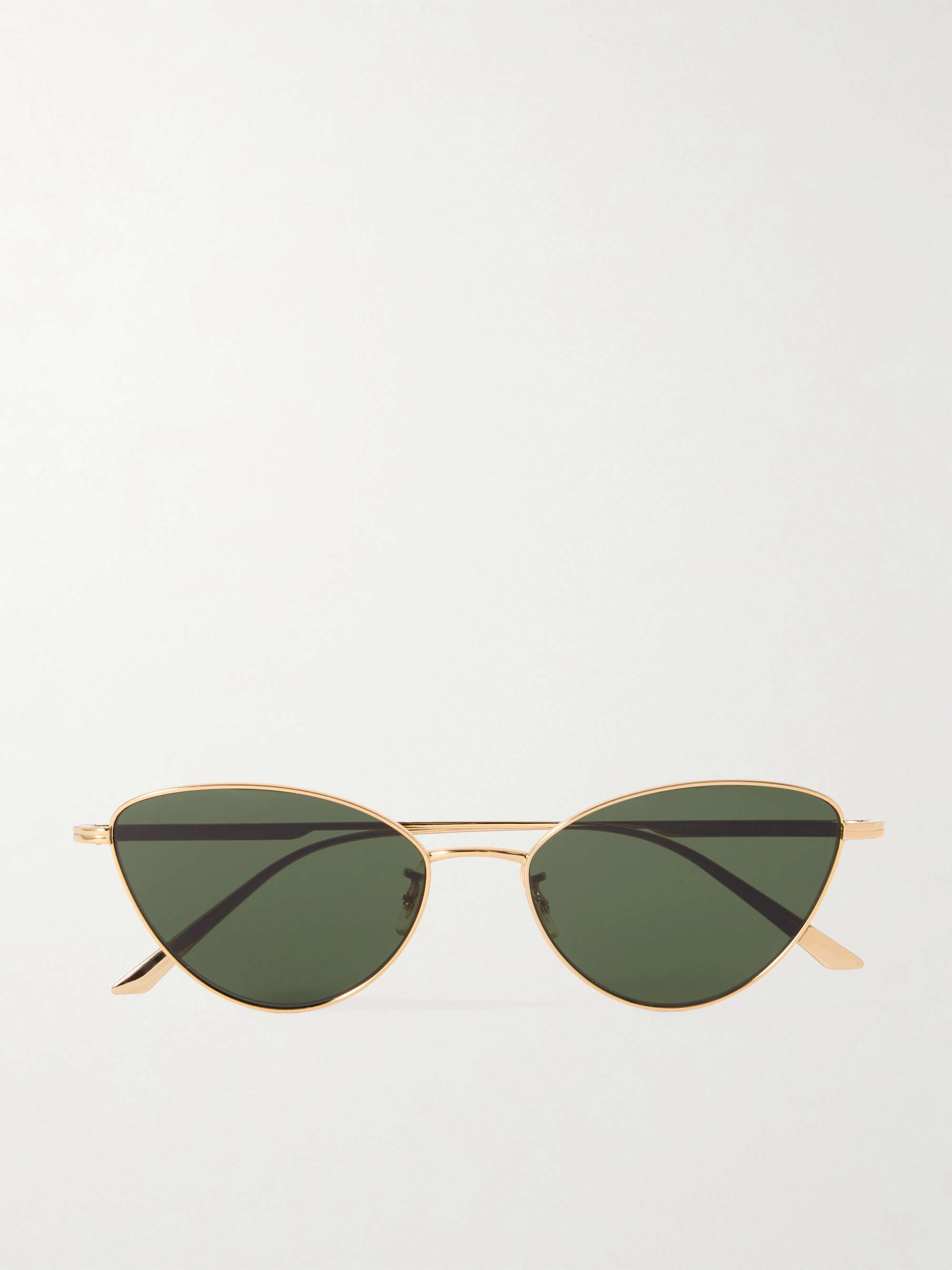 + Khaite 1998c Cat-Eye Gold-Tone Sunglasses