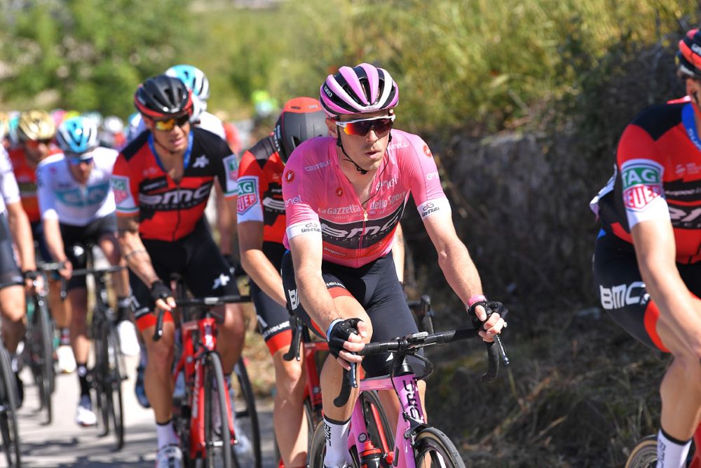 Rohan Dennis wear the pink jersey during stage 4 at the Giro d'Itralia