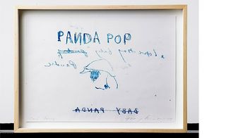 Sketch with "Panda Pop" written at the top