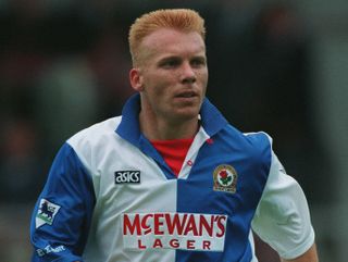 Robbie Slater playing for Blackburn Rovers, 1994