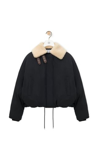 Puffer Jacket in Technical Cotton Blend