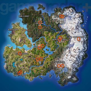 Fortnite Foot Clan banners locations on the map