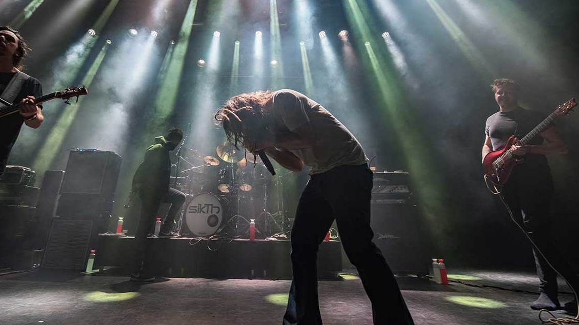 Sikth performing live