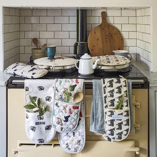 kitchen with pull in new textiles