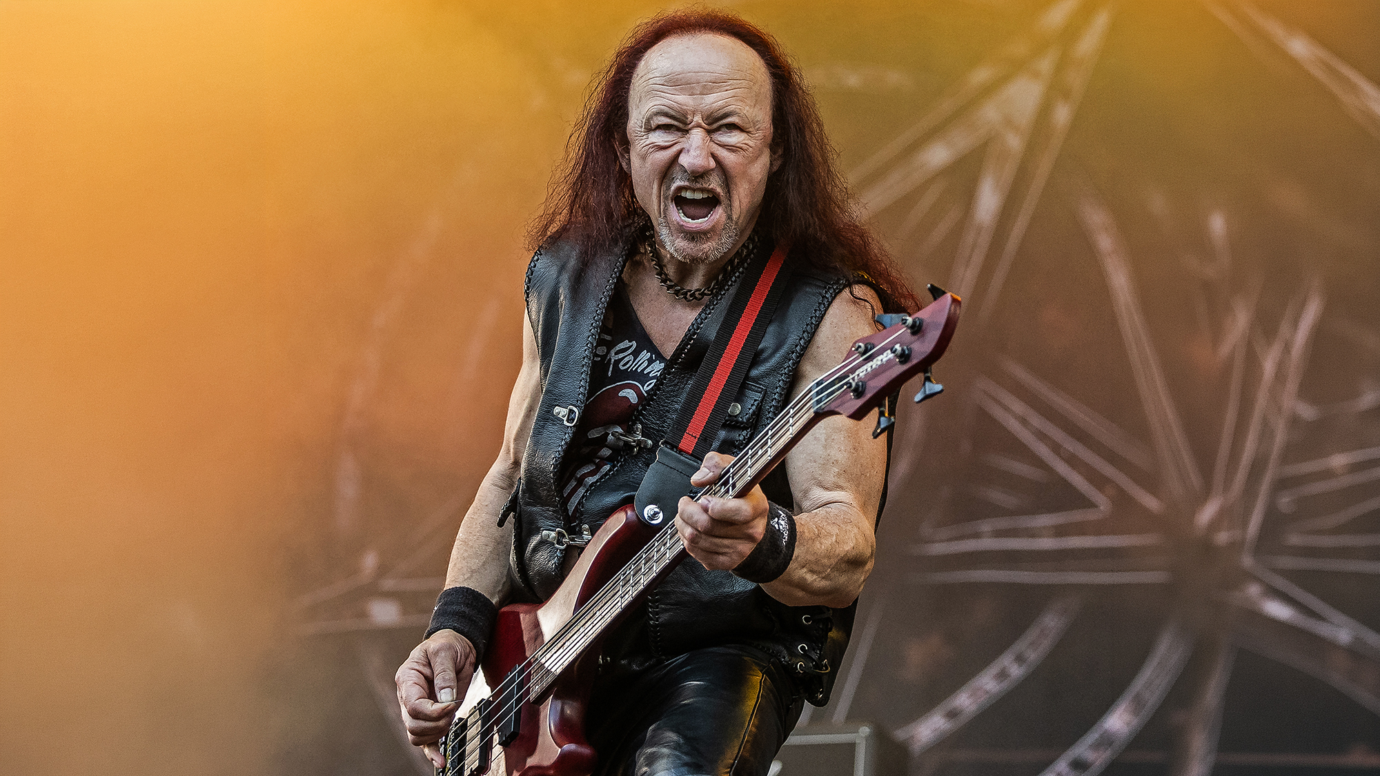 Conrad Lant aka Cronos of Venom performing at Sweden Rock Festival on June 05, 2026 in Norje, Sweden. 