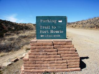 Visitors to Fort Bowie today must put forth some physical effort. A 1.5-mile (2.4 km) hiking trail leads from the parking lot along Apache Pass Road through a biogeographic transition zone between the Sonoran and Chihuahuan Deserts and the Rocky and Sierr