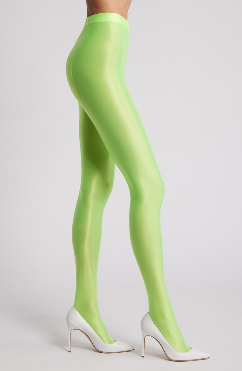 Mercury Shiny Opaque High Waist Tights