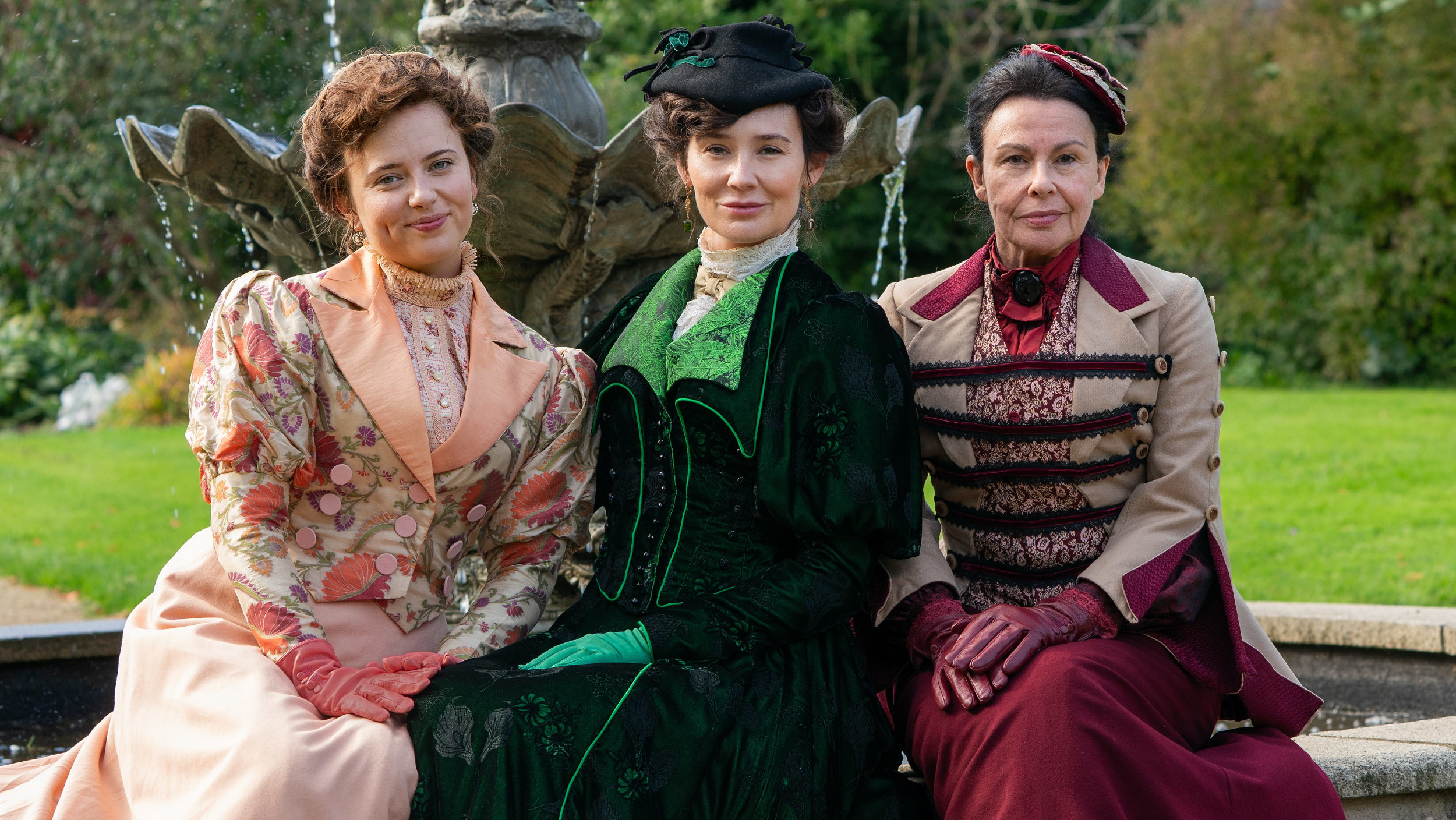 The cast of the historical drama series The Hardacres