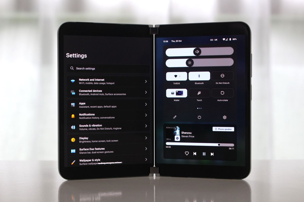 Android 12L para Surface Duo ahora está disponible con una nueva interfaz y más