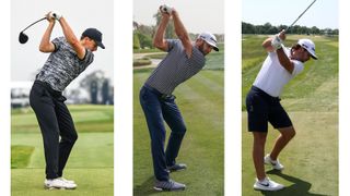 Photo of three unorthodox golf swings from the PGA Tour