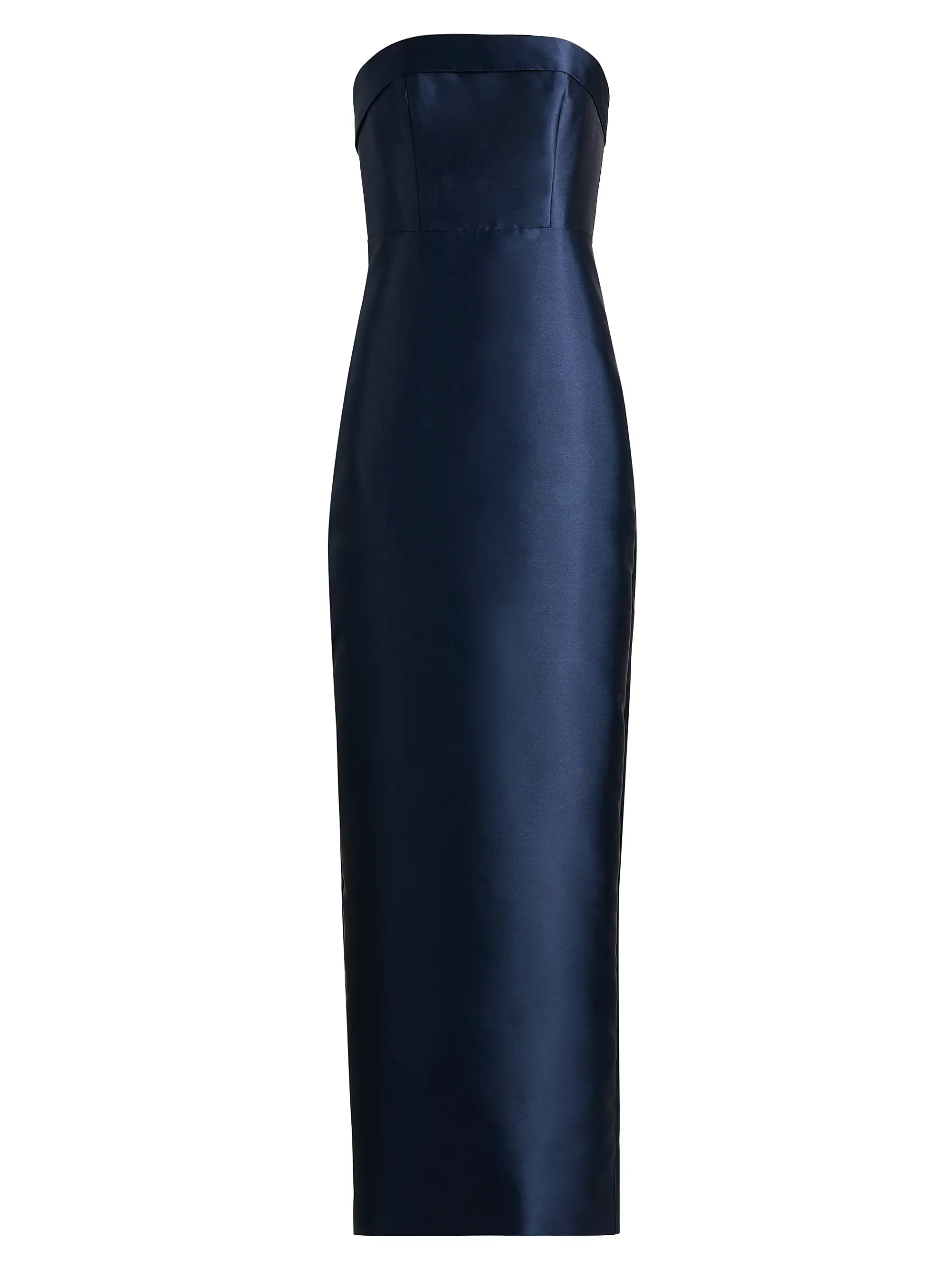 Gaia Mikado Strapless Column Gown