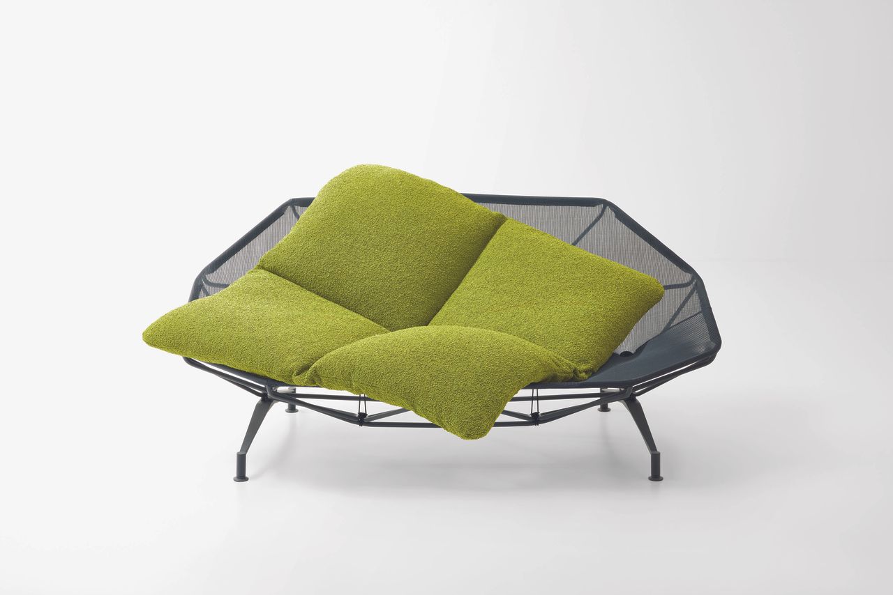 steel frame mesh outdoor furniture