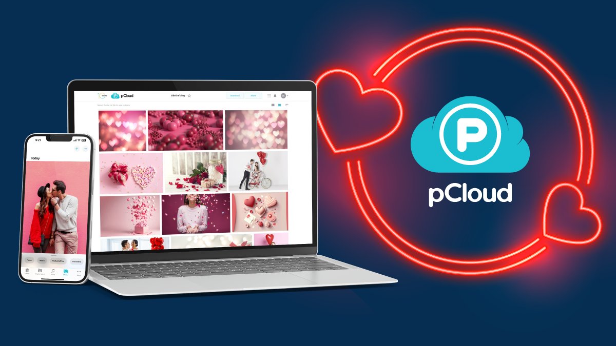 pCloud Valentines discount on lifetime plans from the 5th of February to the 17th of February.