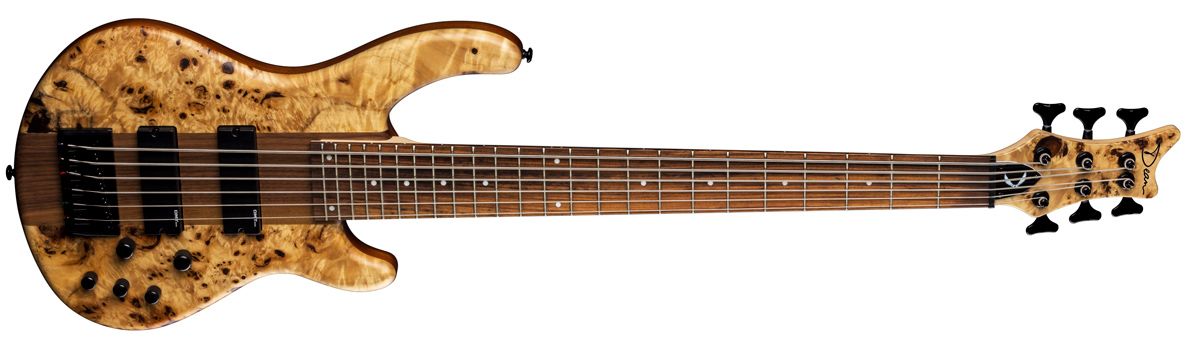 Dean Guitars' new Edge Select Burled Poplar Satin Natural bass