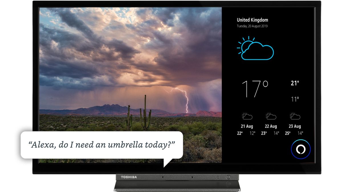 Toshiba hands-free Alexa TV on sale now for £179