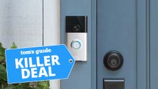 Ring Video Doorbell shown on door
