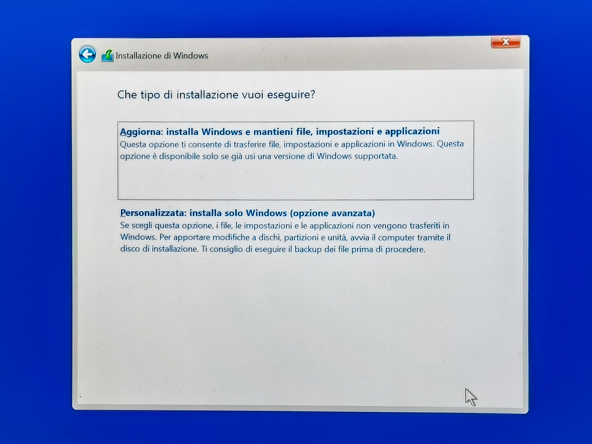 Come installare Windows 10
