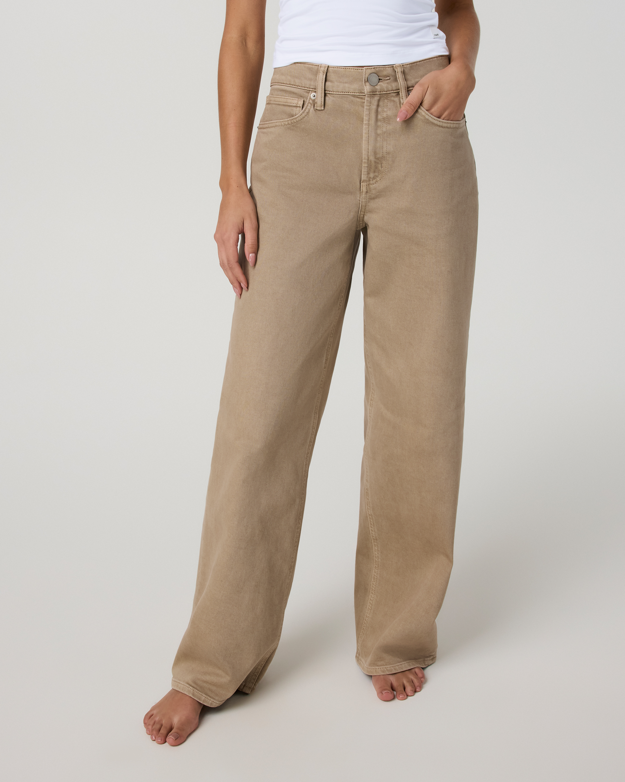 Women's Vuori Vintage Wideleg Jean - Sandy Taupe Denim - 24