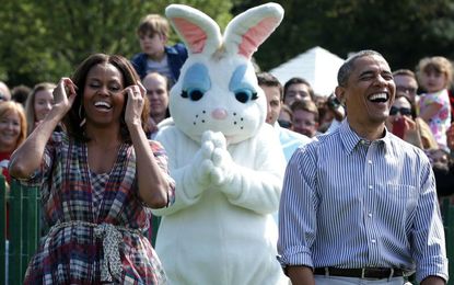 Every year they participate in the Easter Egg Roll...