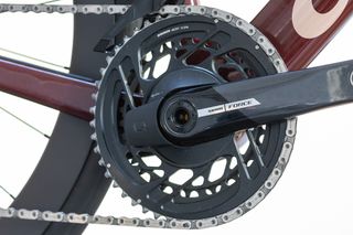 SRAM Force chainset showing the power meter