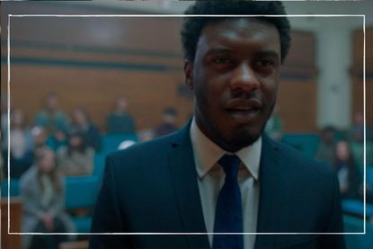 a still from You Don't Know Me showing Hero in the courtroom