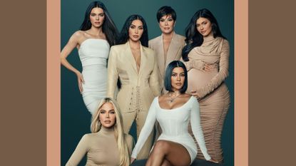 which kardashian is the richest feature image the kardashian and jenners in a promo shot for their hulu show on a teal background