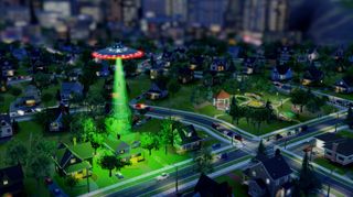UFO abduction in SimCity