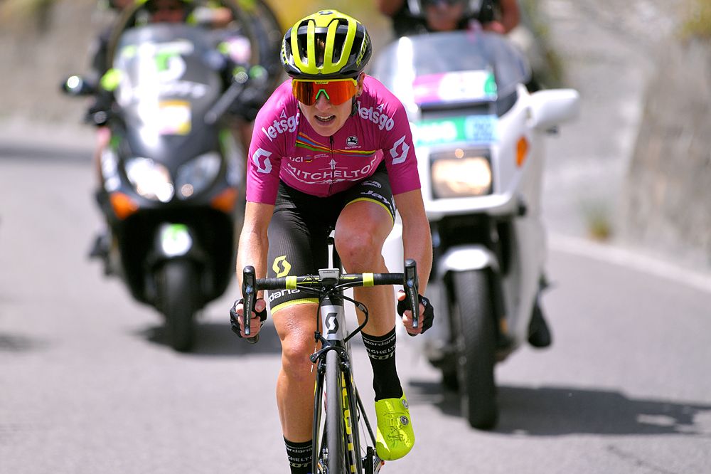Annemiek van Vleuten (Mitchelton-Scott) wins stage 5 at the Giro Rosa