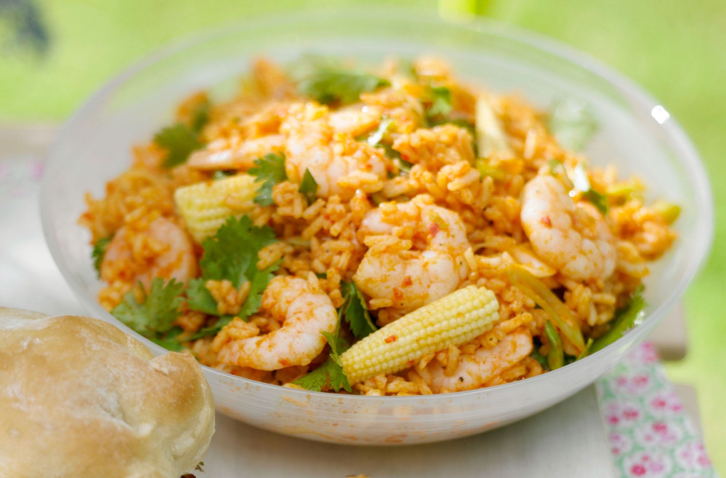 Rice and prawn salad recipe