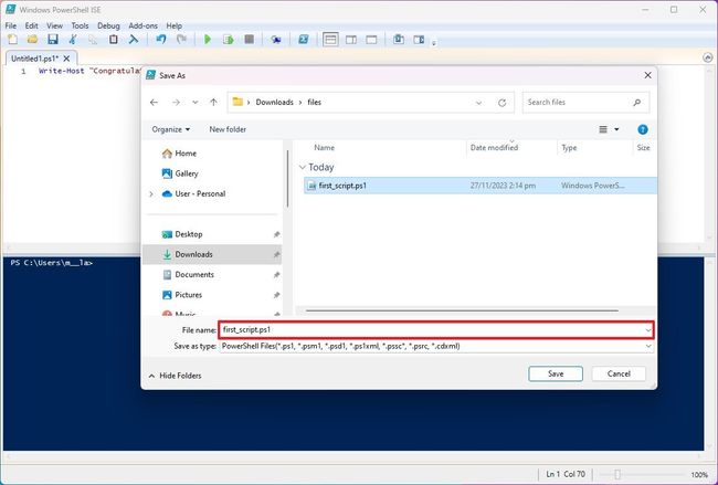 How to create and run a PowerShell script file on Windows 11 or 10 ...