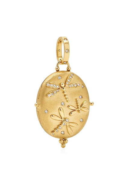 Temple St Clair 18K Dragonfly Locket