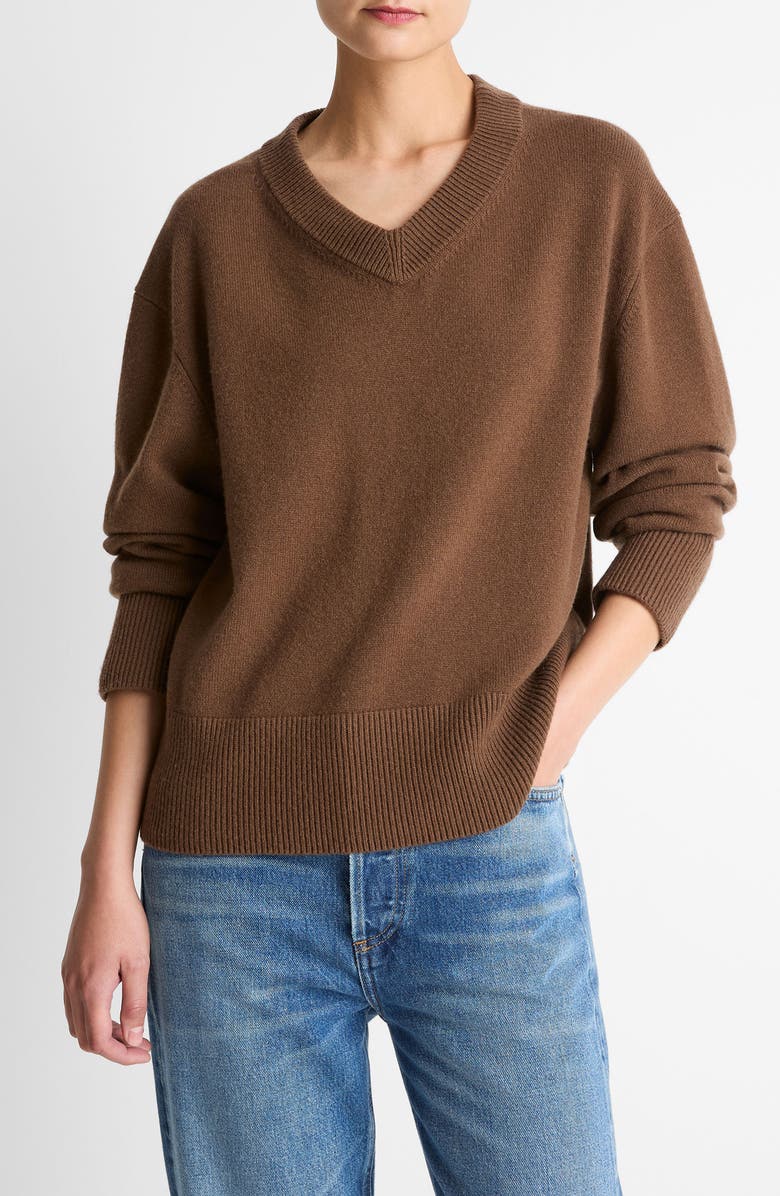 Wool &amp;amp; Cashmere V-Neck Sweater