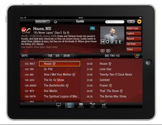 Virgin TiVo iPad app