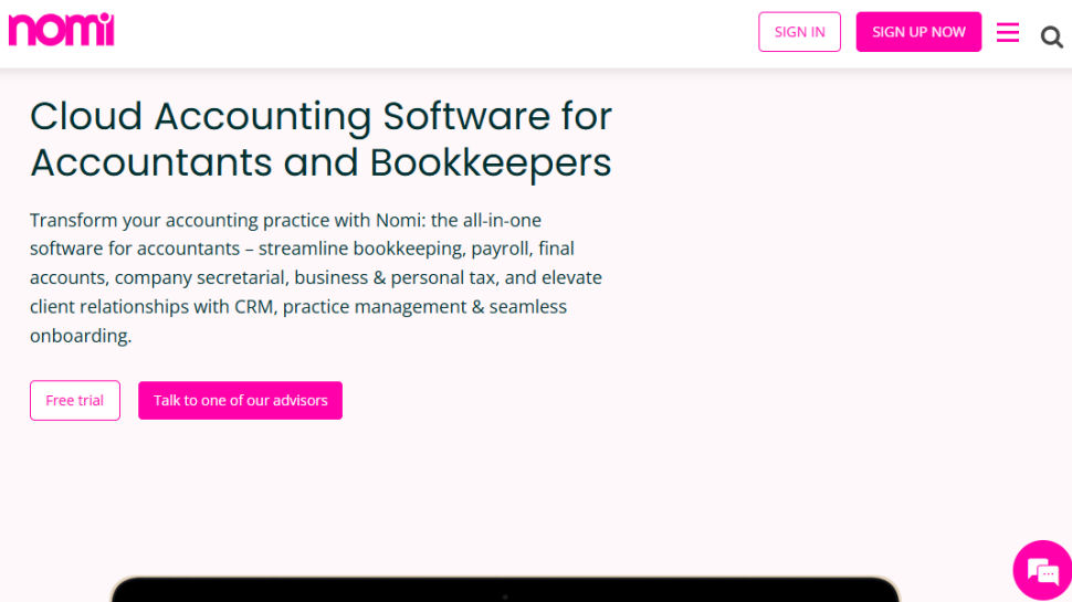 Nomi website screenshot (May2025)