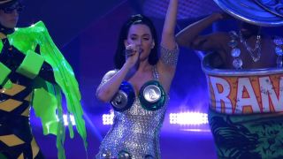 Katy Perry performing.