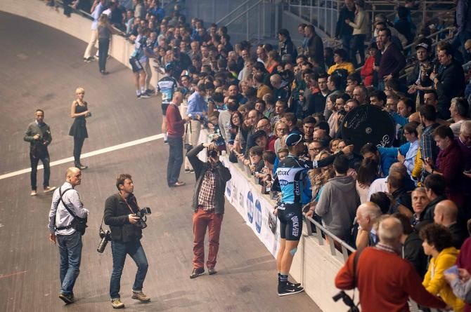 Tom Boonen treading the boards