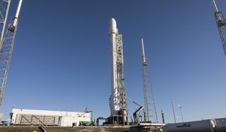 SpaceX Falcon 9 Rocket Poised to Launch