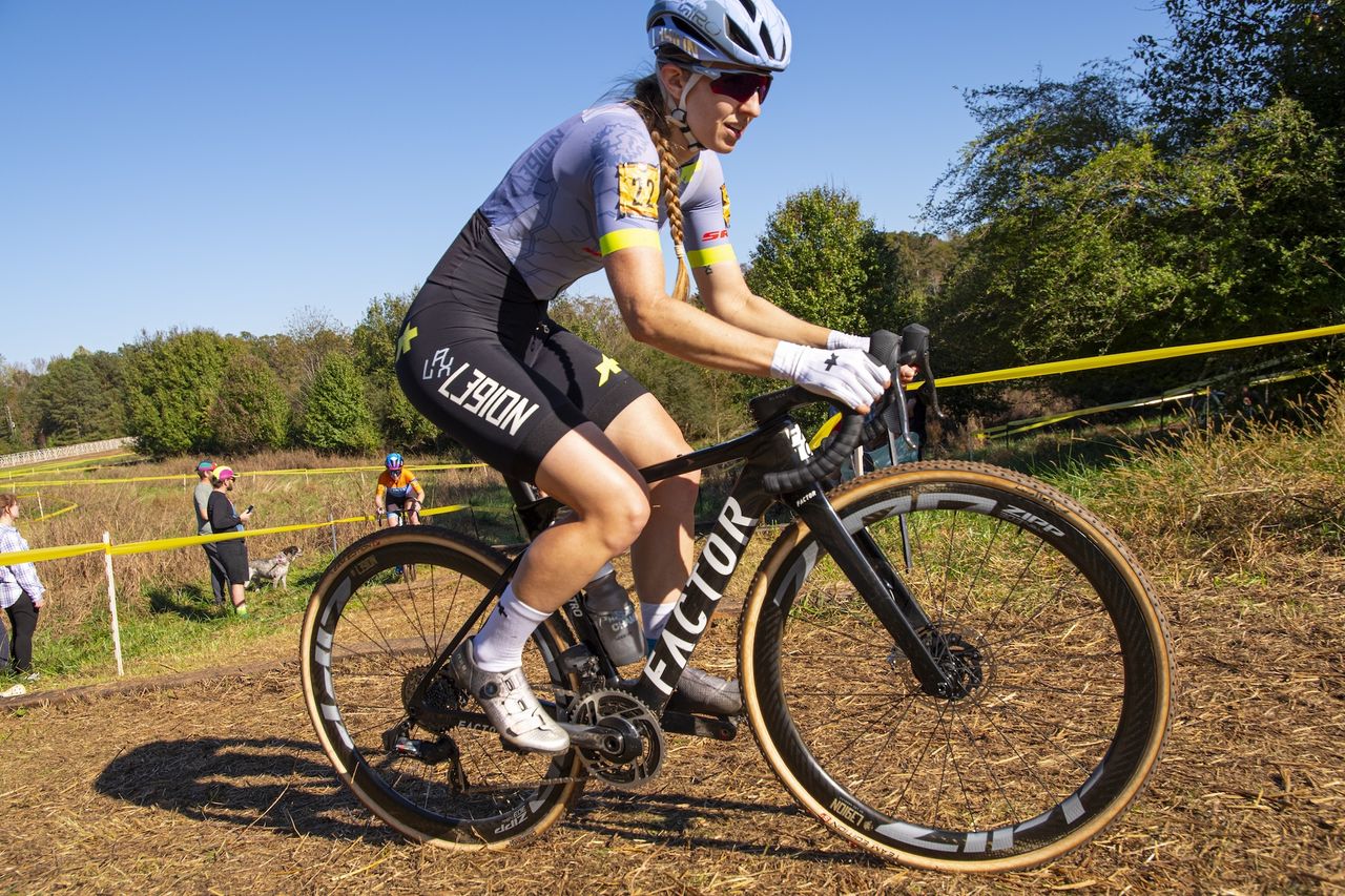 Alexis Magner rides to eighth in elite women's day one race at Nash Dash