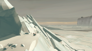 Far: Changing Tides screenshot showing an ice-covered part of its world.