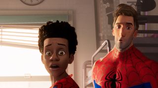 The visual effects team created software that would make linework appear and disappear on characters' faces [Image: Sony Pictures Entertainment]