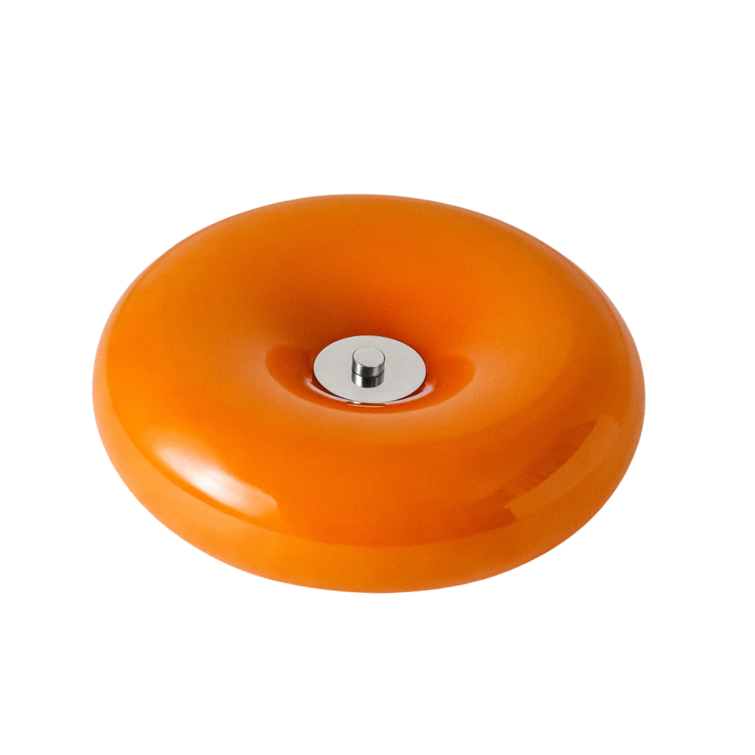 George Oliver, Aura Donut Orange Glass Table Lamp