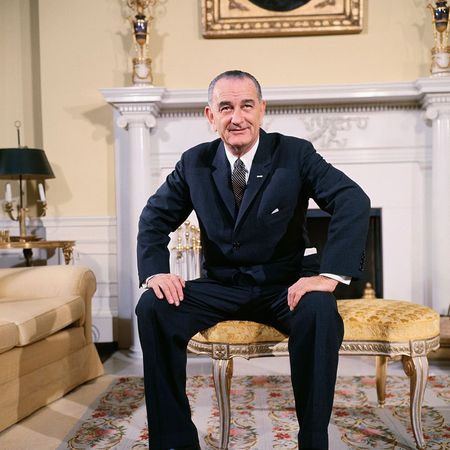 President Lyndon B. Johnson in White House