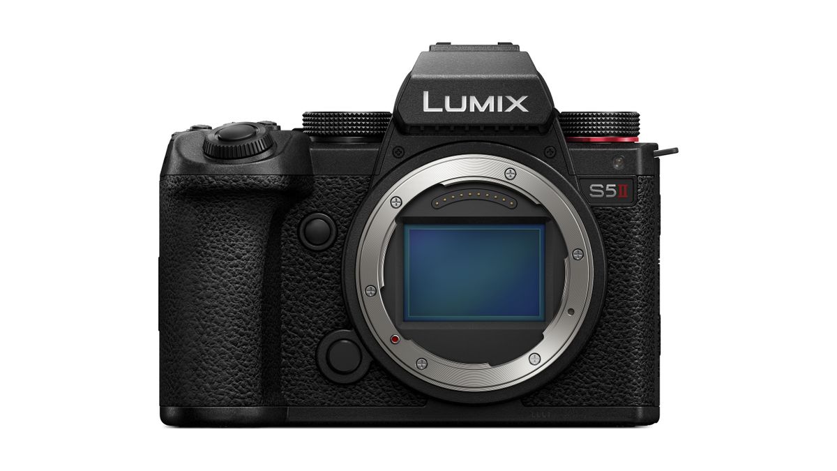 Panasonic Lumix S5 II camera on a white background
